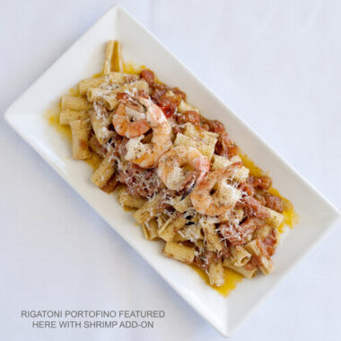 pot au feu - Rigatoni Portofino with shrimp add on